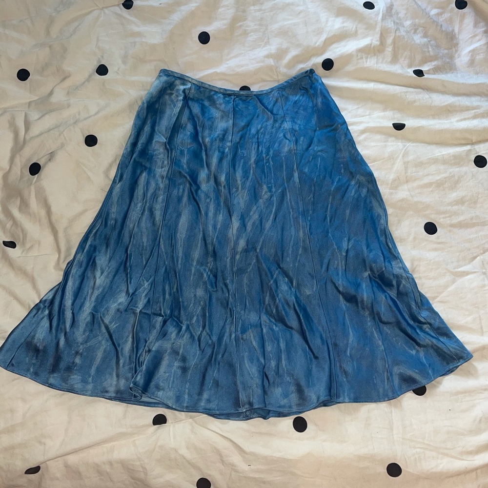hand-dyed silk skirt